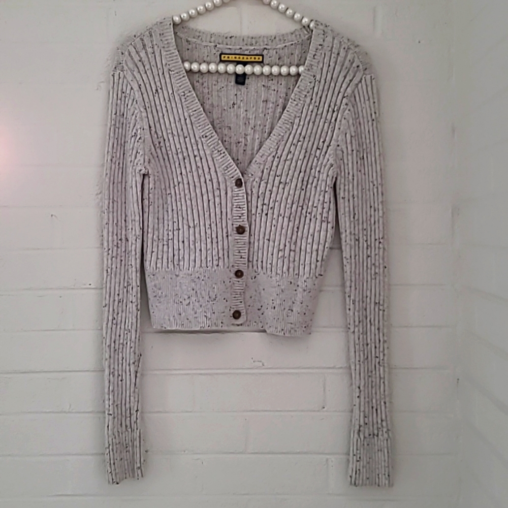 Prince & Fox Cardigan Cropped Size Small